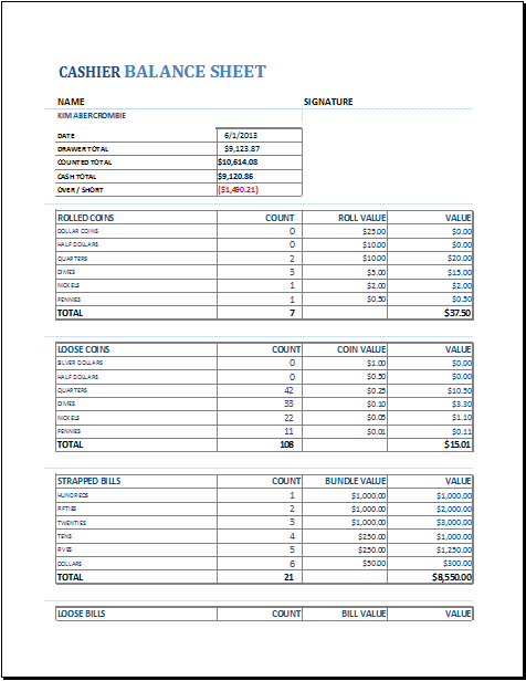 Balance Sheets Download SourceForge